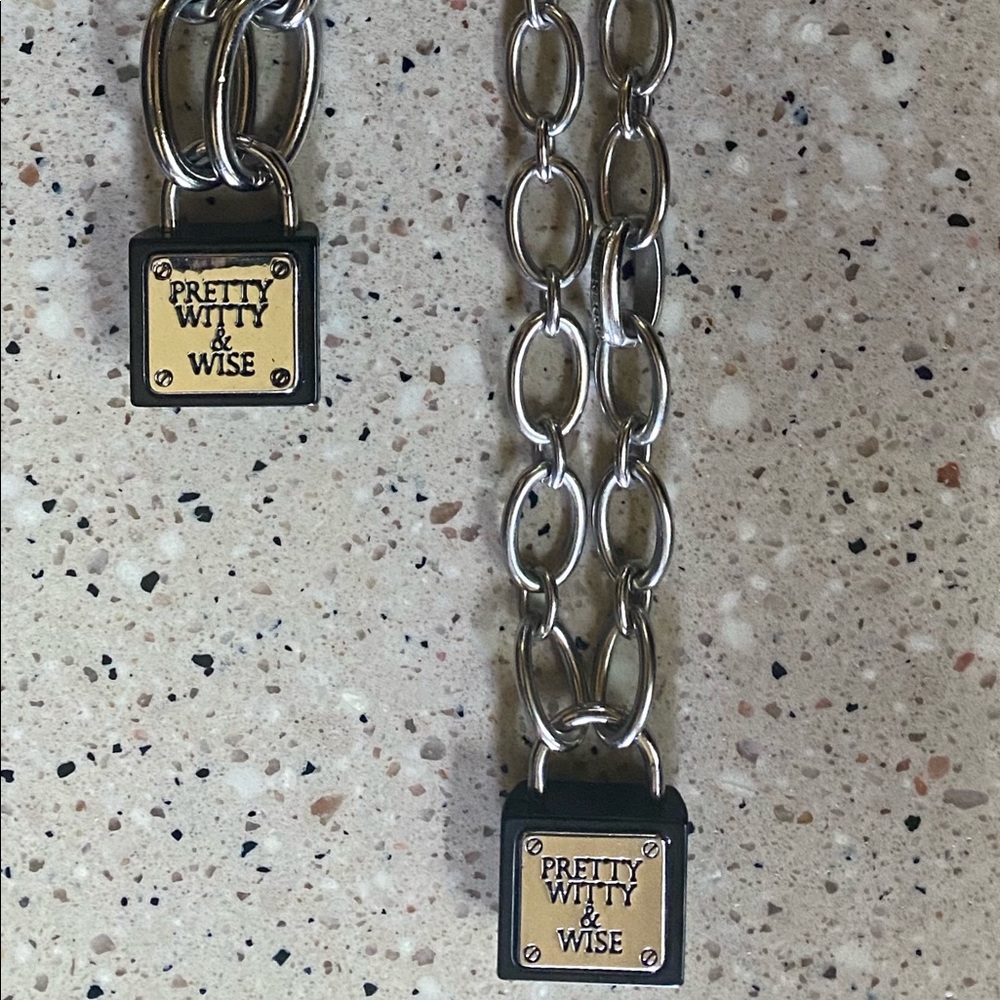 Unique Brighton silver necklace & bracelet set